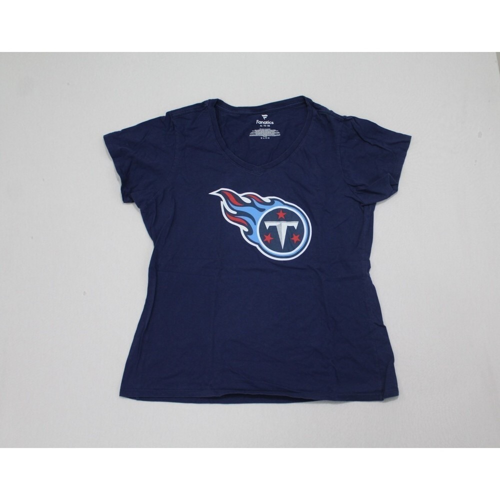 Tennessee Titans Women Blue Shirt Short Sleeve Fanatics Size XL